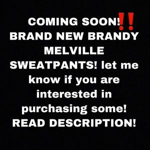 brandy melville sweat pants!